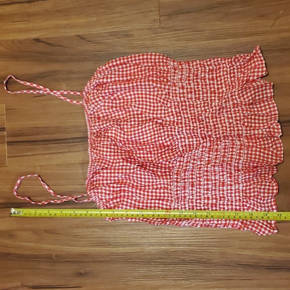 NWT Boutique red tank/crop top lg - Picture 5 of 6